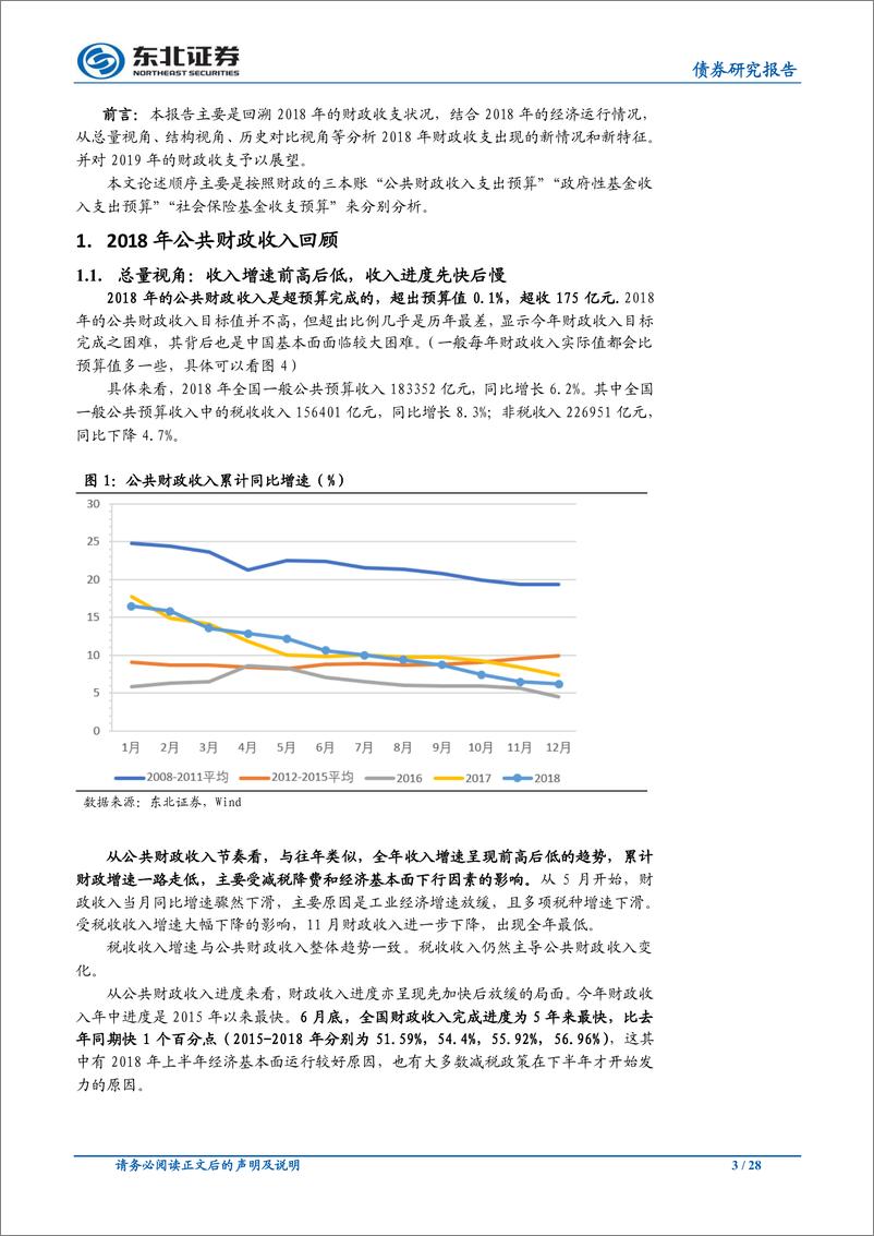 《FICC专题报告：中国财政运行2018年回顾与2019年展望-20190228-东北证券-28页》 - 第4页预览图