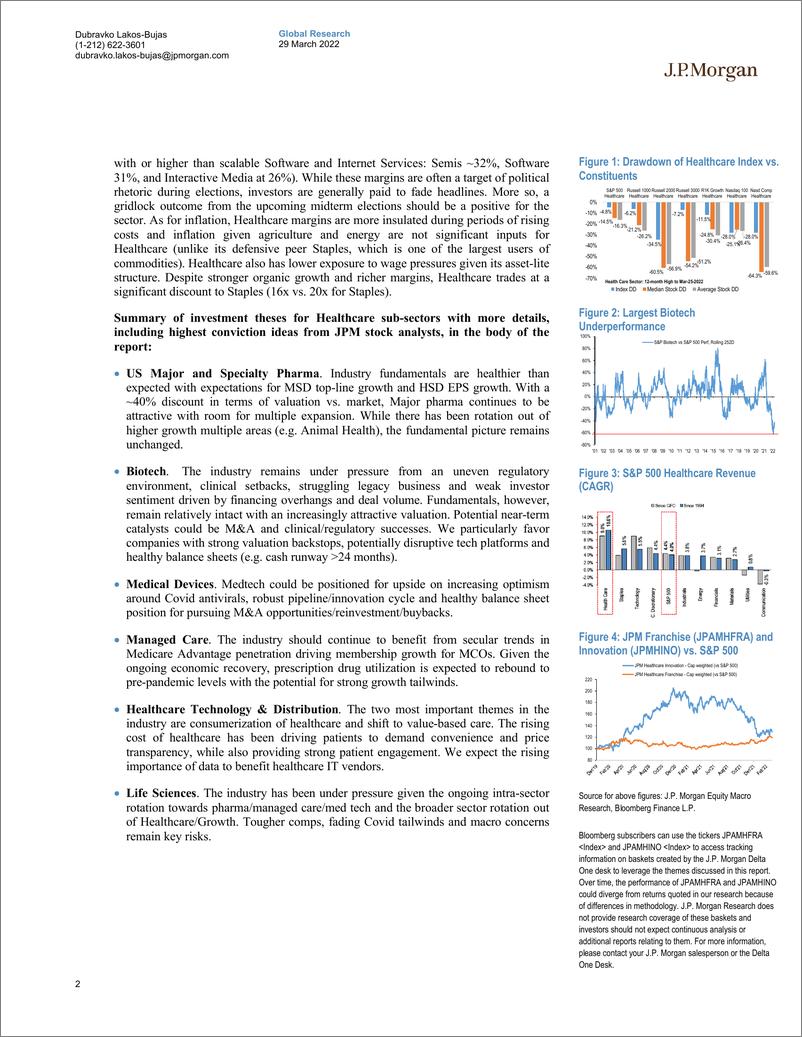 《J.P. 摩根-全球投资策略-重申医疗保健OW，高信念特许经营和创新股票-2022.3.29-35页》 - 第3页预览图