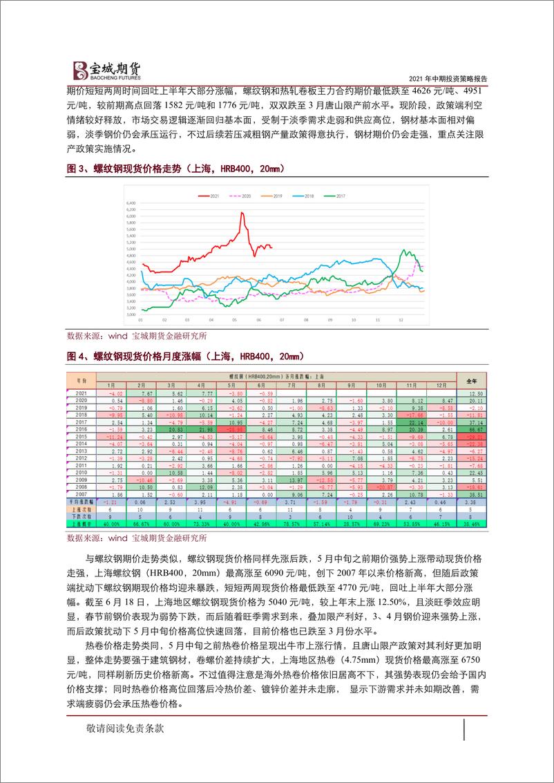 《2021年煤焦钢中期投资策略报告：供应存变数，黑色负重前行-20210622-宝城期货-40页》 - 第3页预览图