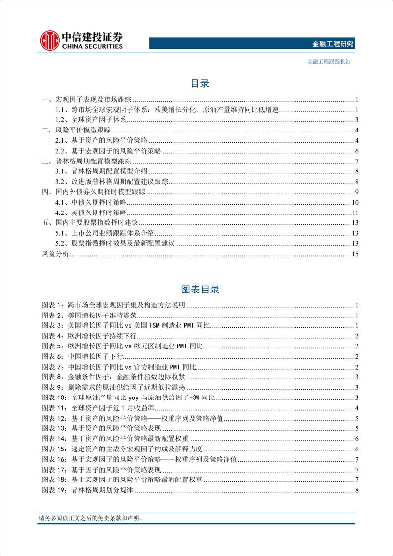 《资产因子与股债配置策略1月：中国处于普林格周期第一阶段，黄金中美长债超配-250102-中信建投-20页》 - 第2页预览图