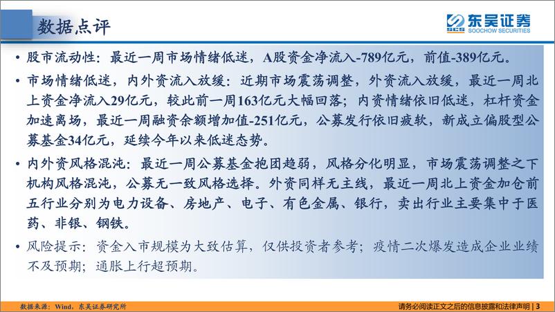 《东吴策略·市场温度计：市场情绪低迷，内外资风格混沌-20220419-东吴证券-26页》 - 第4页预览图