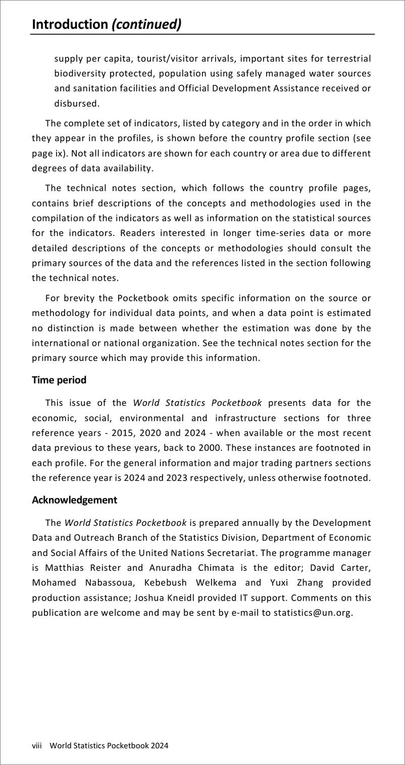 《世界统计袖珍手册》2024年版（英）-292页 - 第8页预览图