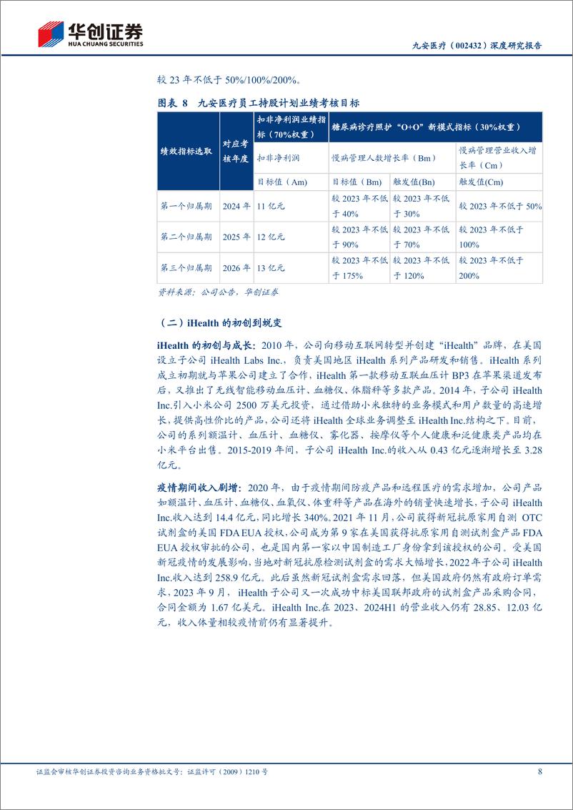 《九安医疗(002432)深度研究报告：美国C端品牌力突出，渠道复用积极扩充品类-241116-华创证券-24页》 - 第8页预览图