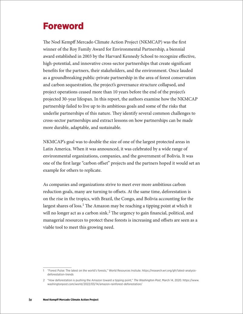《哈佛大学肯尼迪学院-Noel Kempff Mercado气候行动项目：高潜力环境伙伴关系的前景和危险（英）-2023.2-32页》 - 第7页预览图