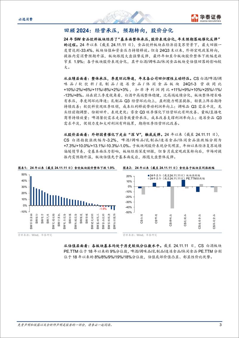 《食品饮料行业年度策略：2025，从场景修复看板块投资机会-241115-华泰证券-25页》 - 第3页预览图