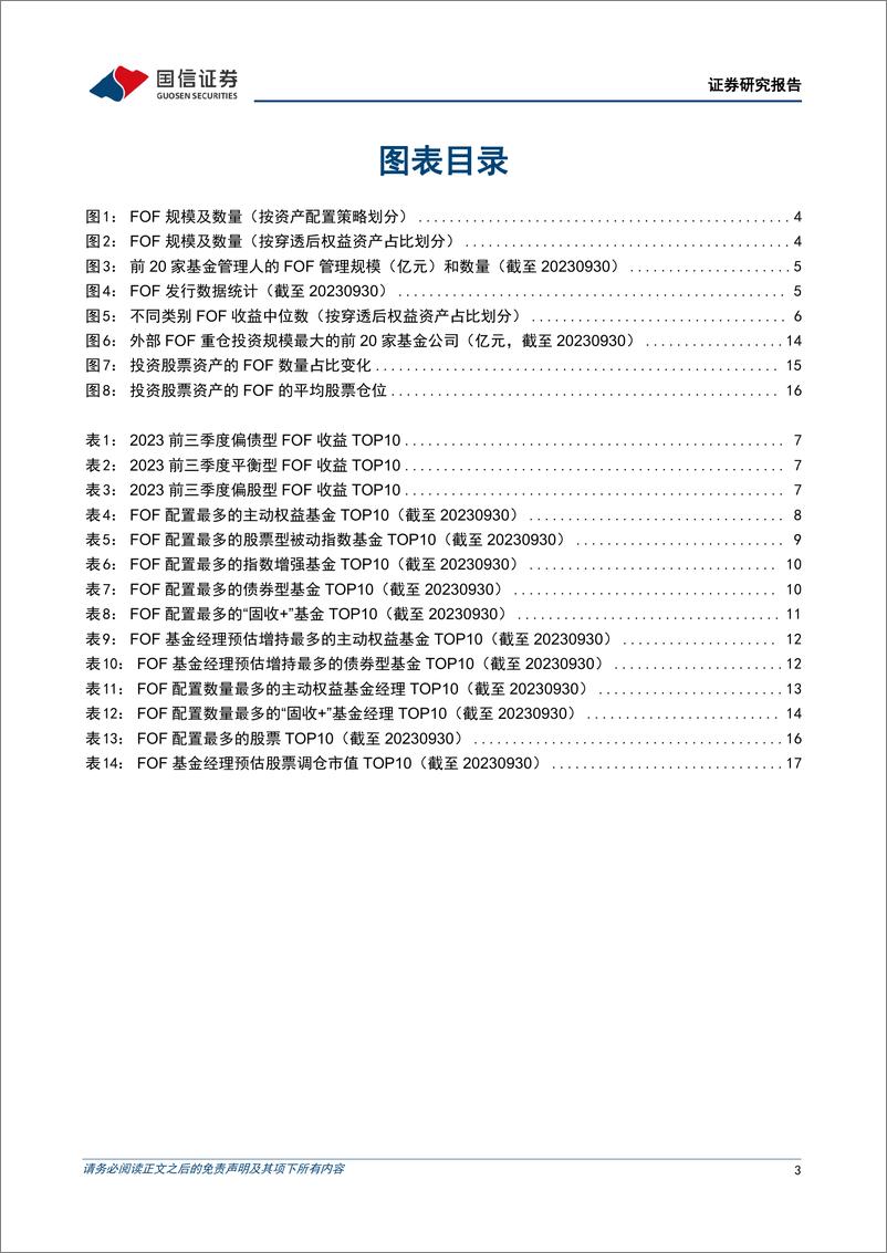 《金融工程专题研究：公募FOF基金2023年三季报解析-20231027-国信证券-20页》 - 第4页预览图