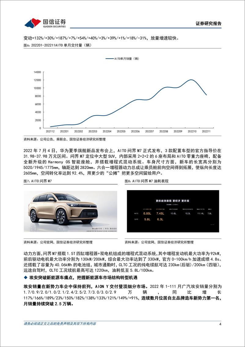 《汽车行业造车新势力系列十六：11月多数新势力车企销量环比提升-20221204-国信证券-23页》 - 第5页预览图