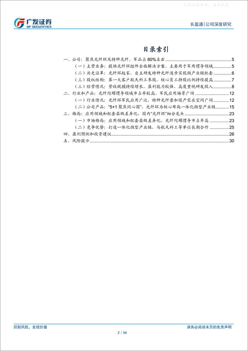 《广发证券-长盈通(688143)深耕“光纤环”，一体化微型产业链发展可期-230505》 - 第2页预览图