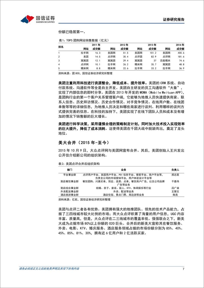 《互联网行业专题报告：近观美团到店关于发展史、行业空间与新竞争者抖音-20220803-国信证券-35页》 - 第8页预览图