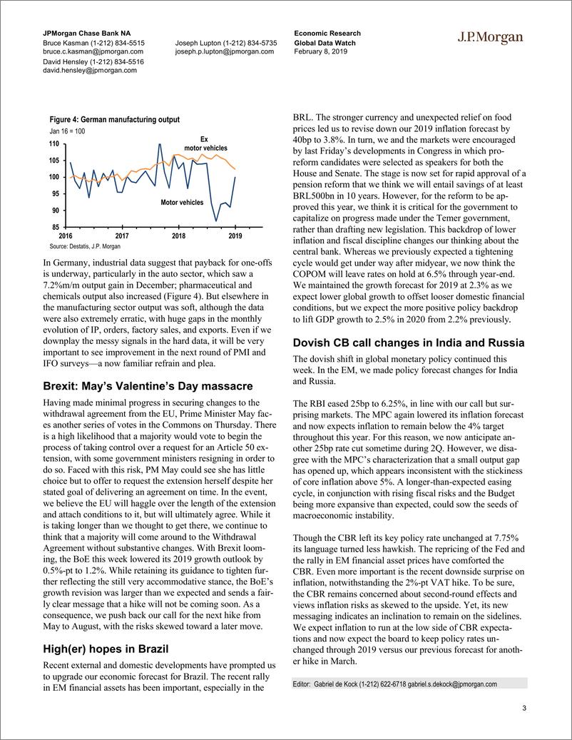 《J.P. 摩根-全球-宏观策略-全球宏观数据观察-2019.2.8-92页》 - 第4页预览图