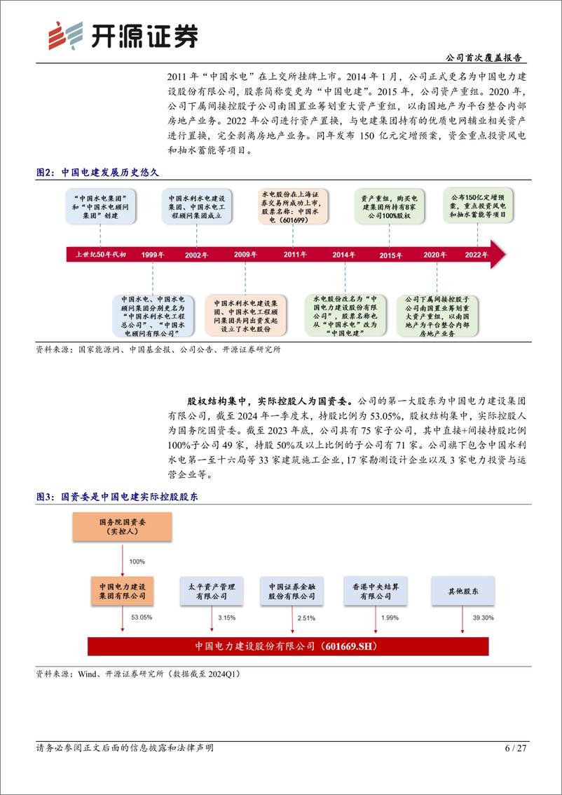 《开源证券-中国电建-601669-公司首次覆盖报告：抓住能源电力发展机遇，电力工程龙头业绩可期》 - 第6页预览图