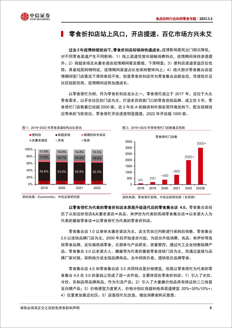 《食品饮料行业休闲零食专题：零食折扣店，星火燎原之势，品牌跑步入场-20230302-中信证券-17页》 - 第6页预览图
