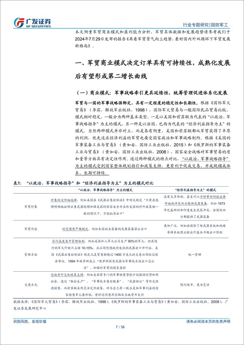 《国防军工行业：新·视角，军贸，统筹管理，国防工业“量价利”向上突破的必由之路-241205-广发证券-56页》 - 第7页预览图