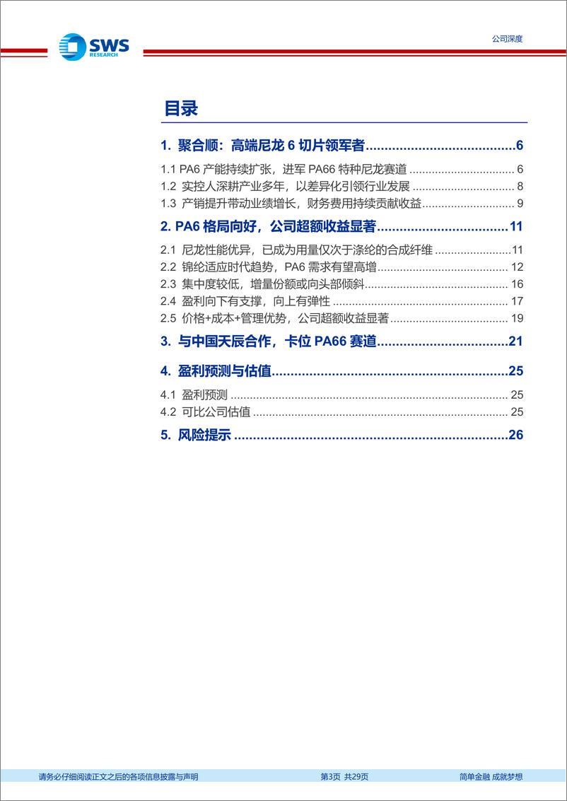 《聚合顺(605166)尼龙6持续放量助力高增长，卡位尼龙66打造新成长曲线-250106-申万宏源-29页》 - 第3页预览图