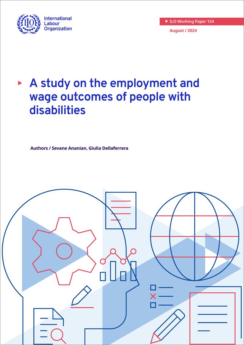 《国际劳工组织_ILO__2024年关于残疾人就业和工资结果的研究报告_英文版_》 - 第1页预览图