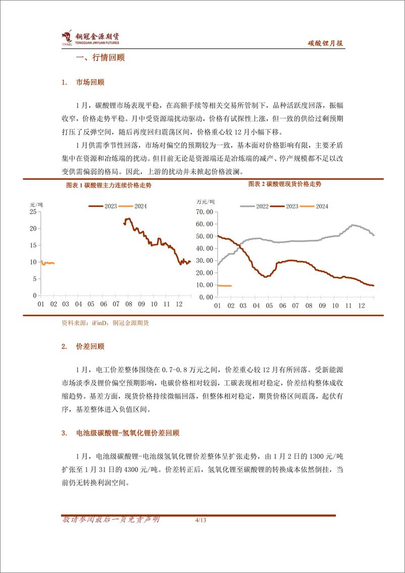 《碳酸锂月报：资源端扰动影响有限 锂价预期震荡运行-20240205-金源期货-13页》 - 第4页预览图