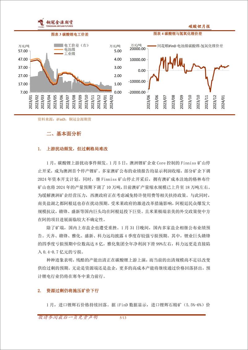 《碳酸锂月报：资源端扰动影响有限 锂价预期震荡运行-20240205-金源期货-13页》 - 第5页预览图