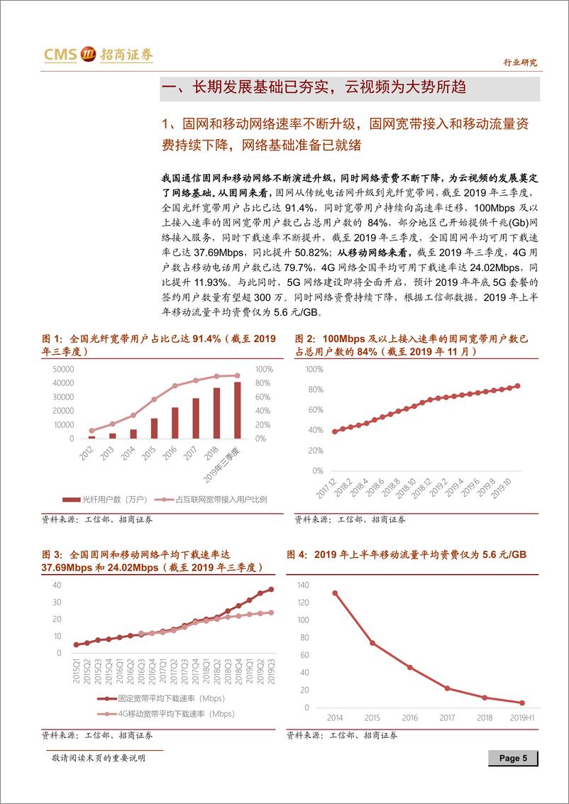 《通信行业掘金5G应用方向系列（二）：短期or长期？深度解析云视频发展机会-20200211-招商证券-22页》 - 第6页预览图