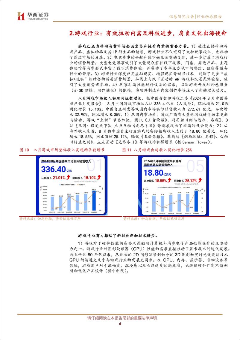 《传媒行业：推荐电影、游戏、互联网行业，聚焦新质消费业态，关注核心优质资产-241007-华西证券-12页》 - 第6页预览图