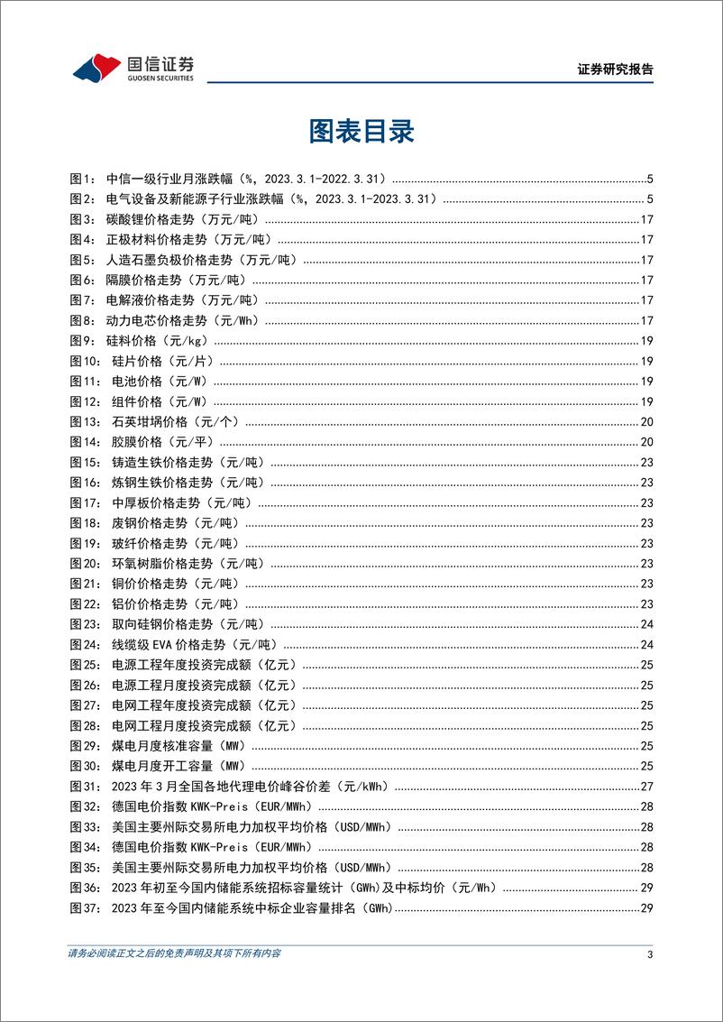 《电力设备新能源2023年4月投资策略：储能行业高调开局，风电光伏景气向好》 - 第3页预览图