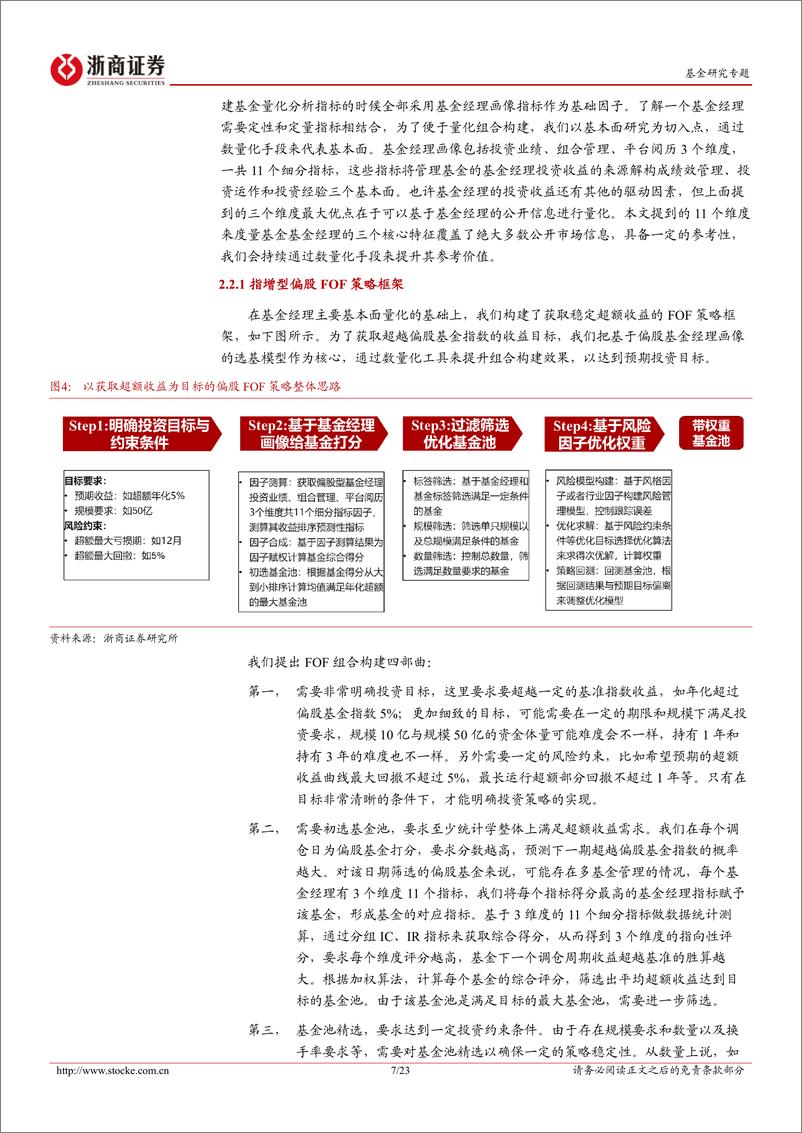 《FOF策略专题研究报告：基于基金经理画像的偏股FOF组合构建-20230529-浙商证券-23页》 - 第8页预览图