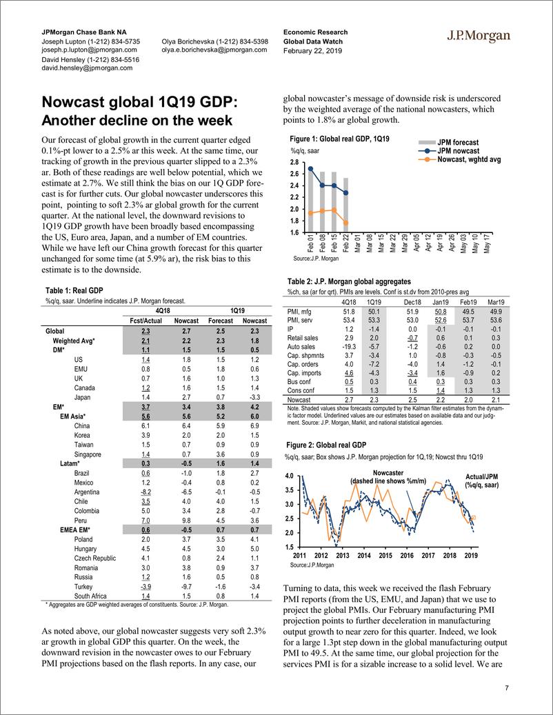 《J.P. 摩根-全球-宏观策略-全球宏观数据观察-2019.2.22-92页》 - 第8页预览图