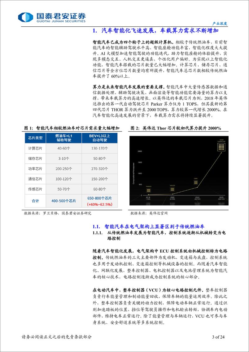 《产业深度：车载Chiplet，智能汽车算力架构新范式-241229-国泰君安-24页》 - 第3页预览图