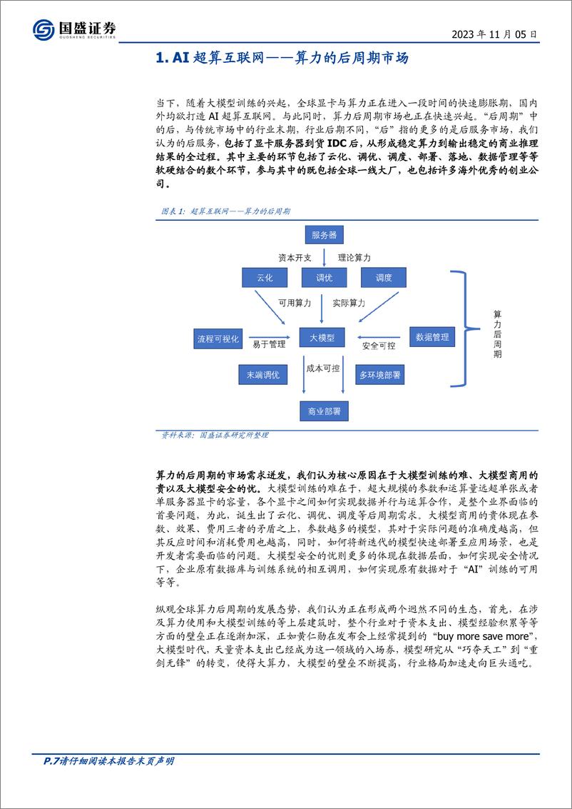 《通信行业：用AI重新定义通信，超算互联网时代的调度与调优-20231105-国盛证券-47页》 - 第8页预览图