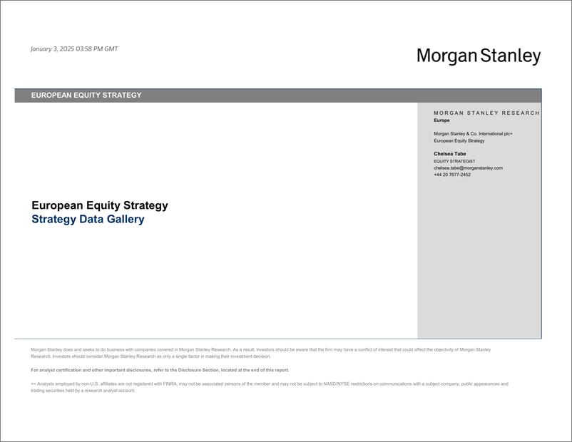 《Morgan Stanley-European Equity Strategy Strategy Data Gallery-112594522》 - 第1页预览图