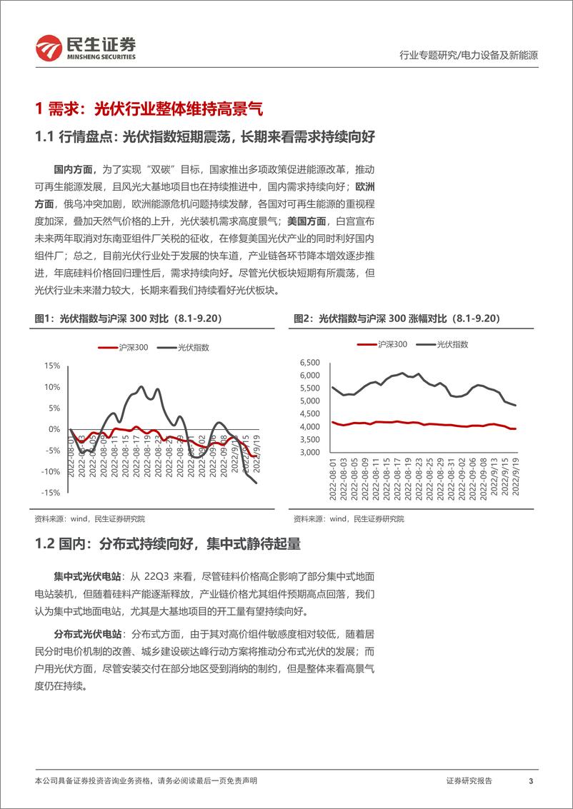 《光伏行业专题报告：洞鉴光伏·9月刊，初心如磐，光向璀璨-20220922-民生证券-36页》 - 第4页预览图