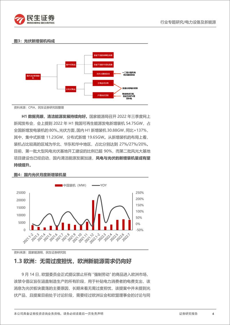 《光伏行业专题报告：洞鉴光伏·9月刊，初心如磐，光向璀璨-20220922-民生证券-36页》 - 第5页预览图