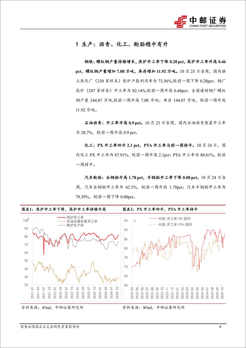 《高频数据跟踪：BDI持续快速下行，物价整体边际改善-241027-中邮证券-13页》 - 第4页预览图