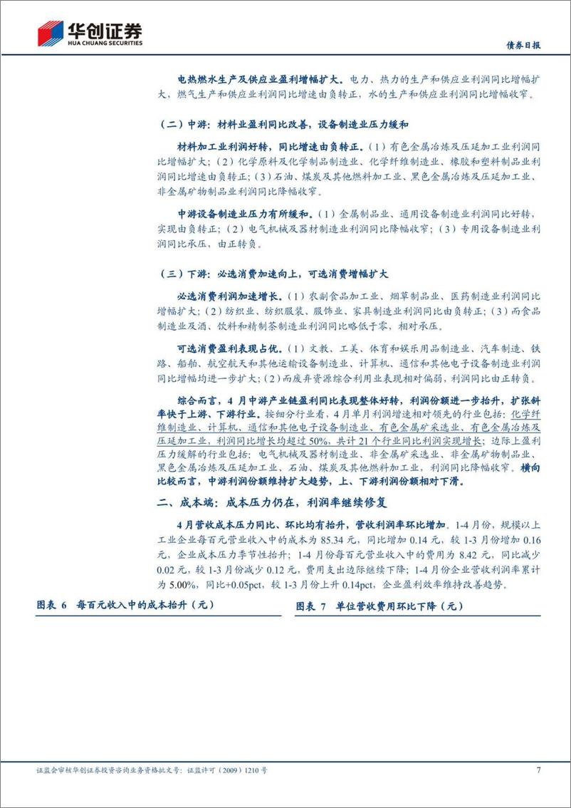 《【债券】4月工业企业利润点评：盈利动能在改善-240528-华创证券-12页》 - 第7页预览图