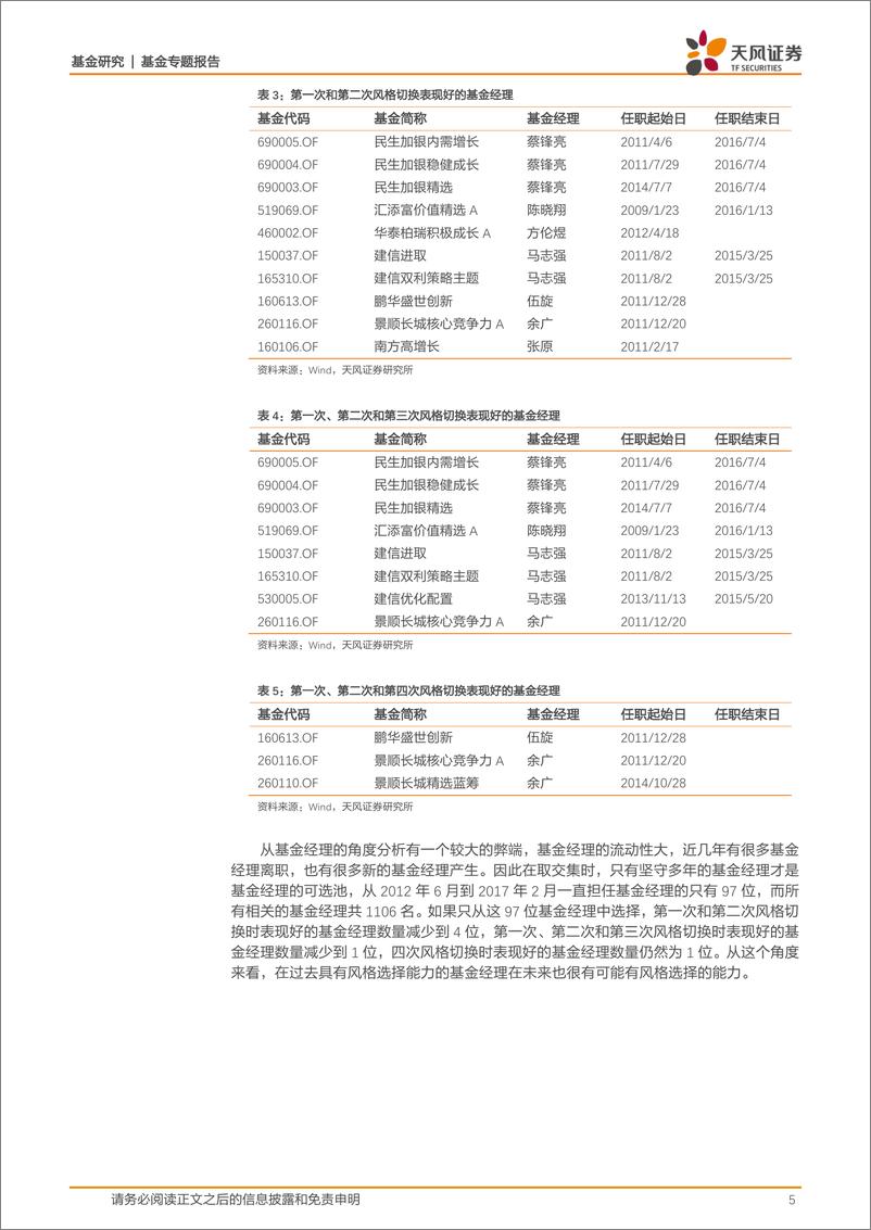 《天风证2018020基金研究：基金风格择时能力可持续性的探究》 - 第5页预览图