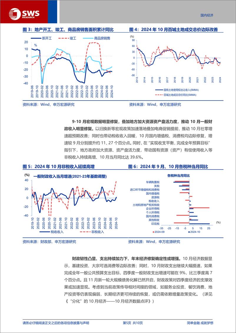 《10月财政数据点评：财政“冲刺”稳经济-241119-申万宏源-10页》 - 第5页预览图