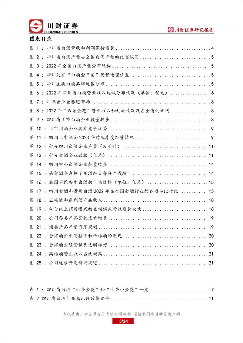 《四川白酒行业深度报告：四川上市公司巡礼之川酒篇：大刀阔斧兴产区，美美与共赴未来》 - 第3页预览图