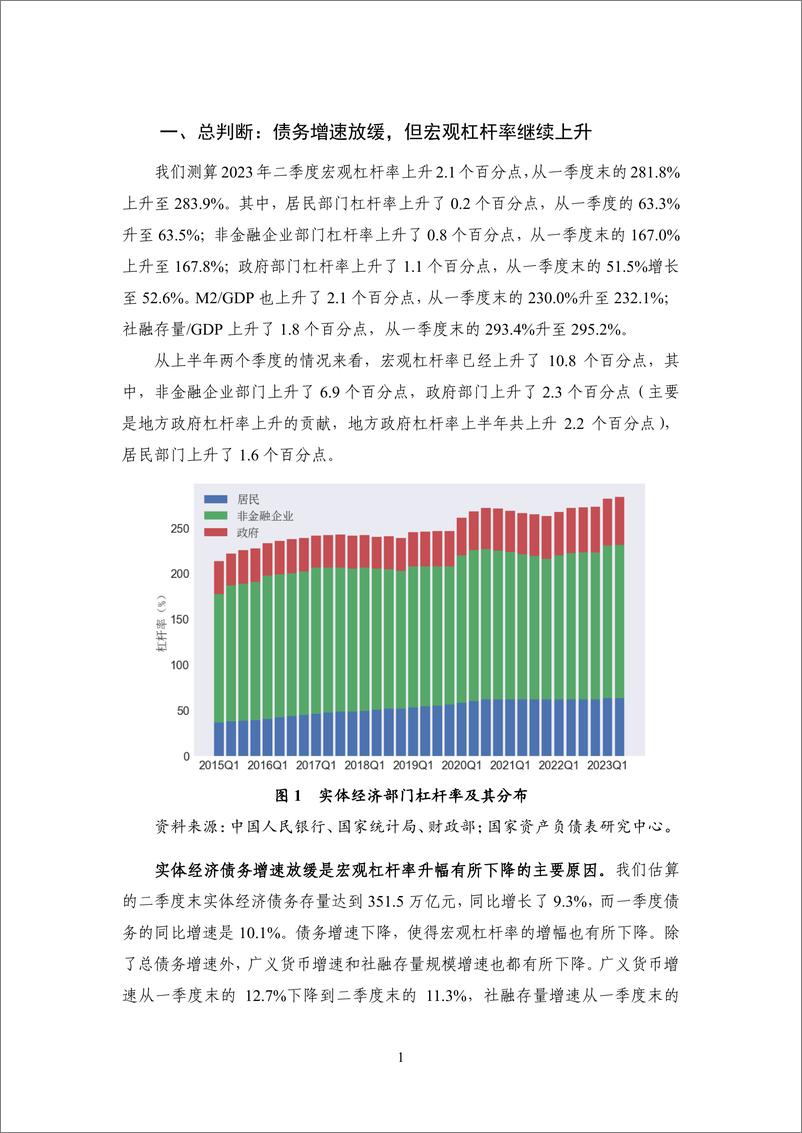 《【NIFD季报】资产负债表衰退还是资产负债表修复？：2023Q2宏观杠杆率-NIFD-2023.7-25页》 - 第6页预览图