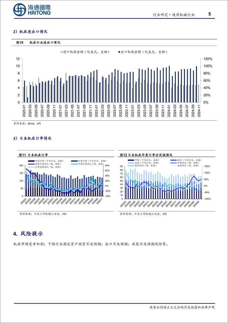 《通用机械行业机床月度跟踪：11月金属切削机床产销同增，期待政策共振下企稳回升-241218-海通国际-13页》 - 第5页预览图