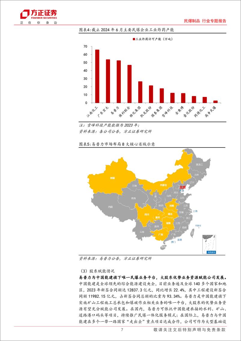 《民爆制品行业专题报告-民爆专题研究之一：产业与金融政策共振，行业集中度加速提升-241015-方正证券-27页》 - 第7页预览图