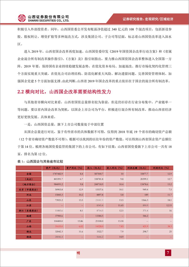 《2019年山西国资改革解析：加快混合所有制改革，推动经济结构转型升级-20190601-山西证券-14页》 - 第8页预览图