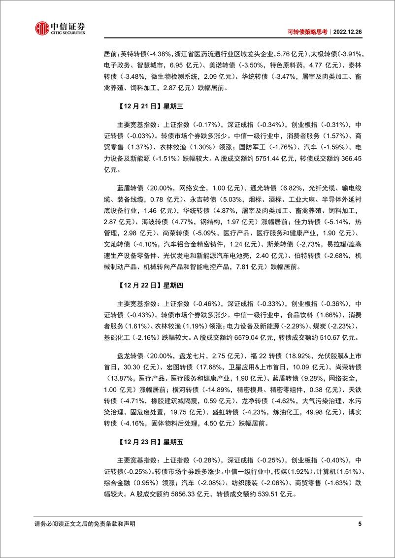 《可转债策略思考：市场短期情绪较弱-20221226-中信证券-21页》 - 第6页预览图