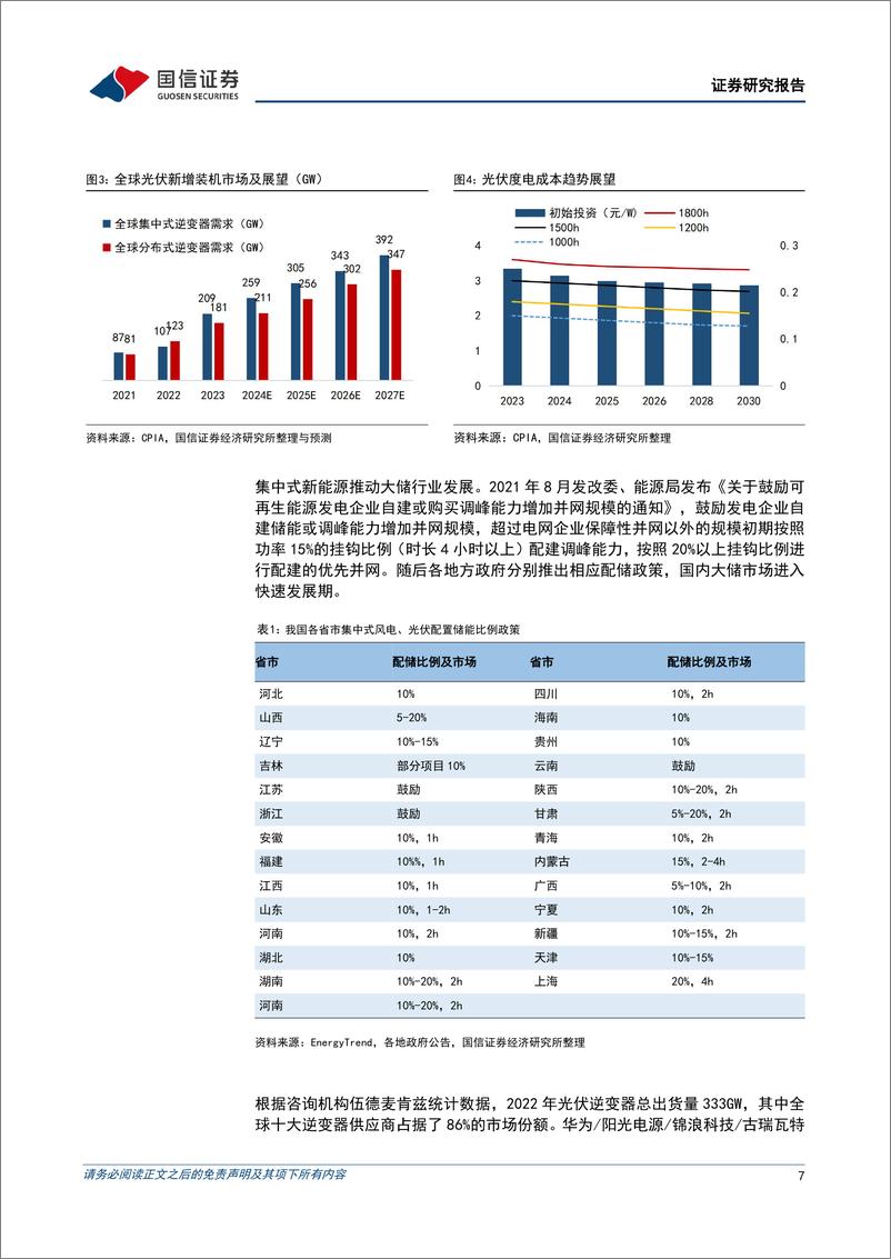 《国信证券-光储行业研究专题：新能源发展势不可挡，大储引领提速在即》 - 第7页预览图