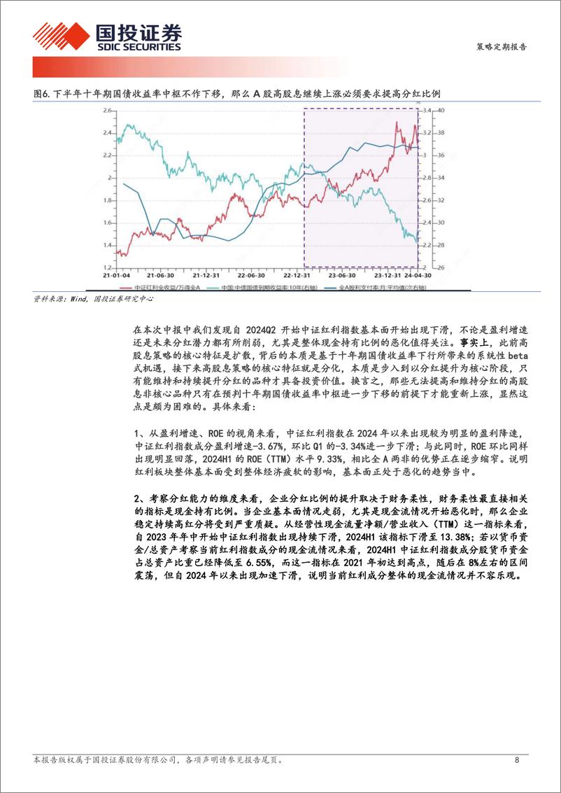 《基于本轮高股息回调下的基本面解释：高股息的分化与最优解-240911-国投证券-31页》 - 第8页预览图