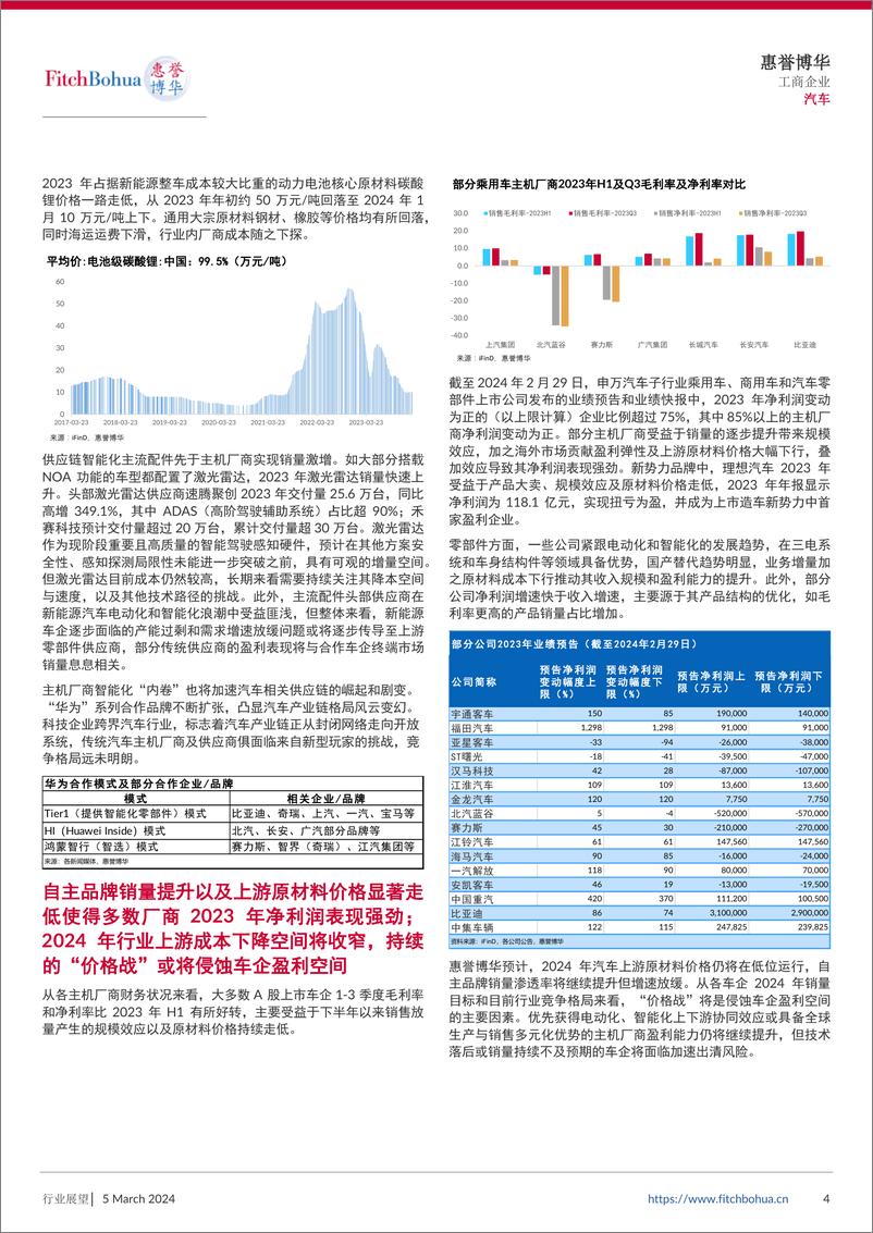 《惠誉博华2024年信用展望：汽车-5页》 - 第4页预览图