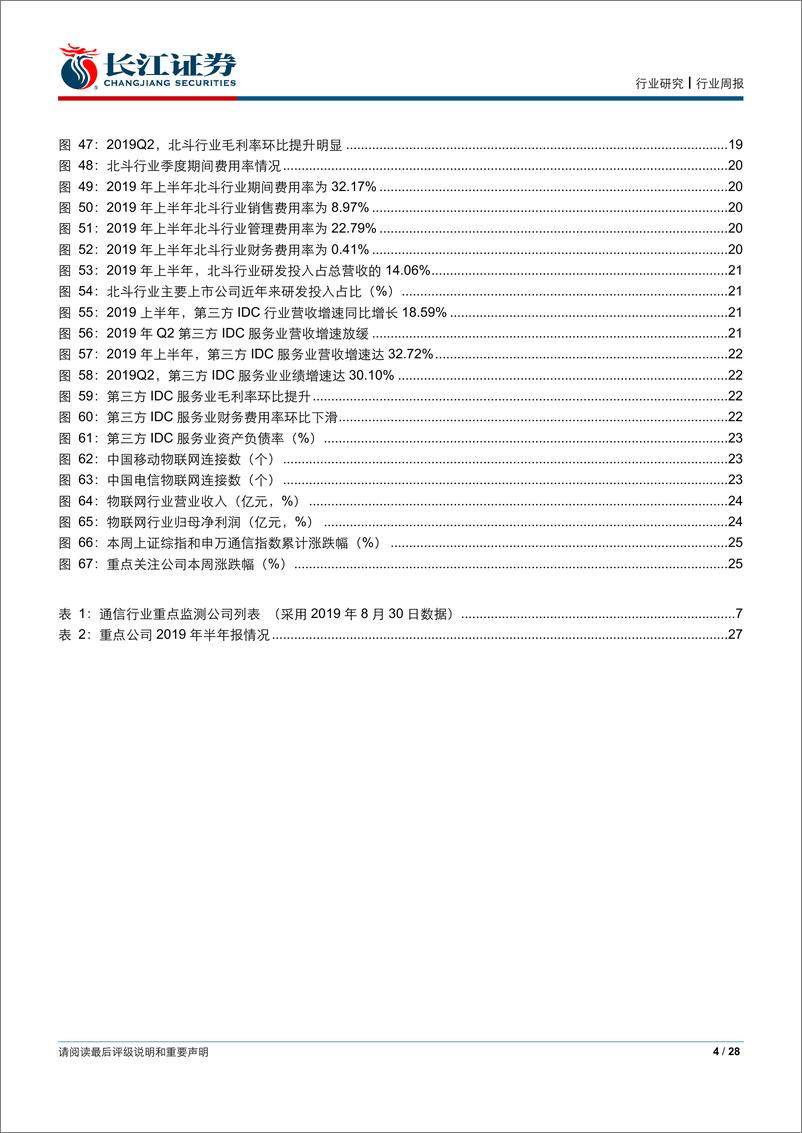 《通信行业2019年中报综述-20190903-长江证券-28页》 - 第5页预览图