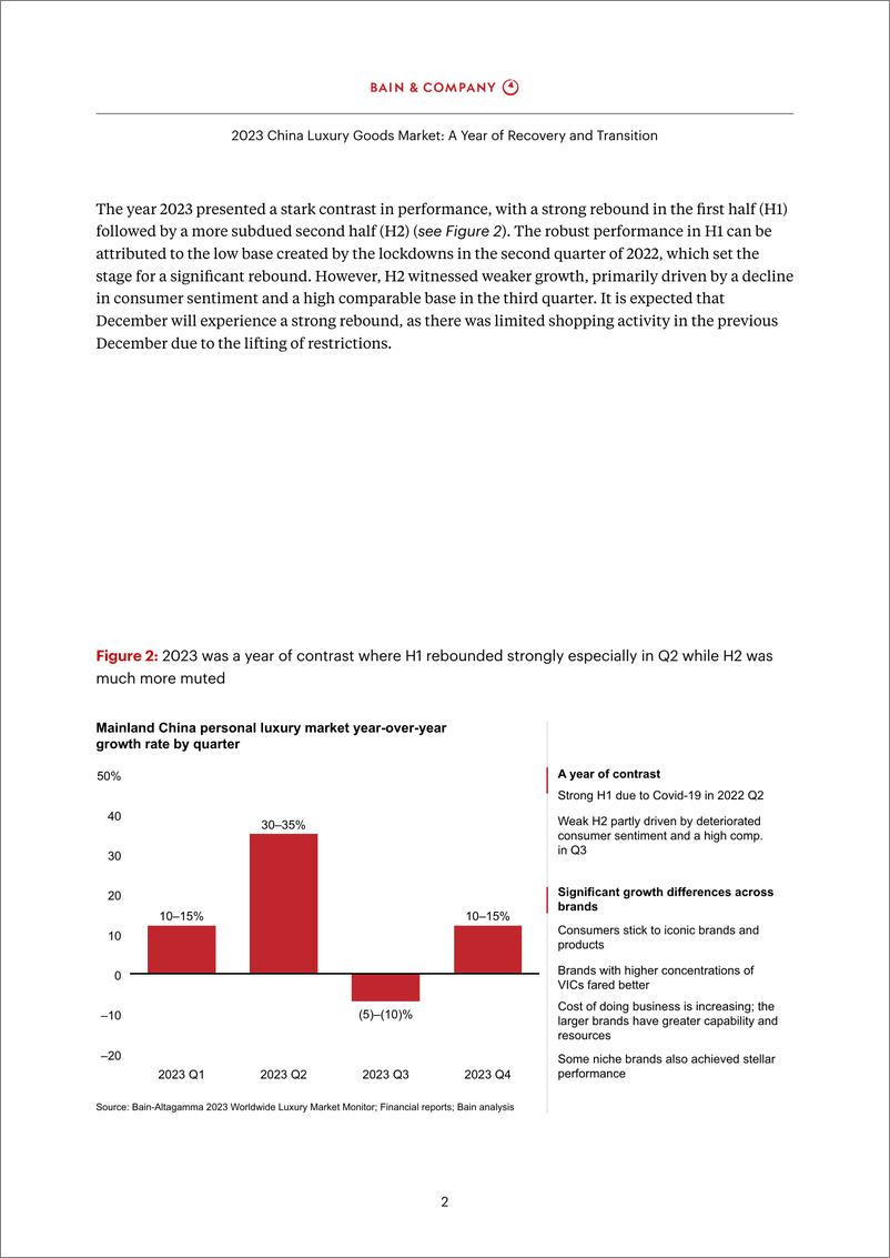 《2023年中国奢侈品市场-复苏和过渡之年-英文版-贝恩Bain》 - 第4页预览图