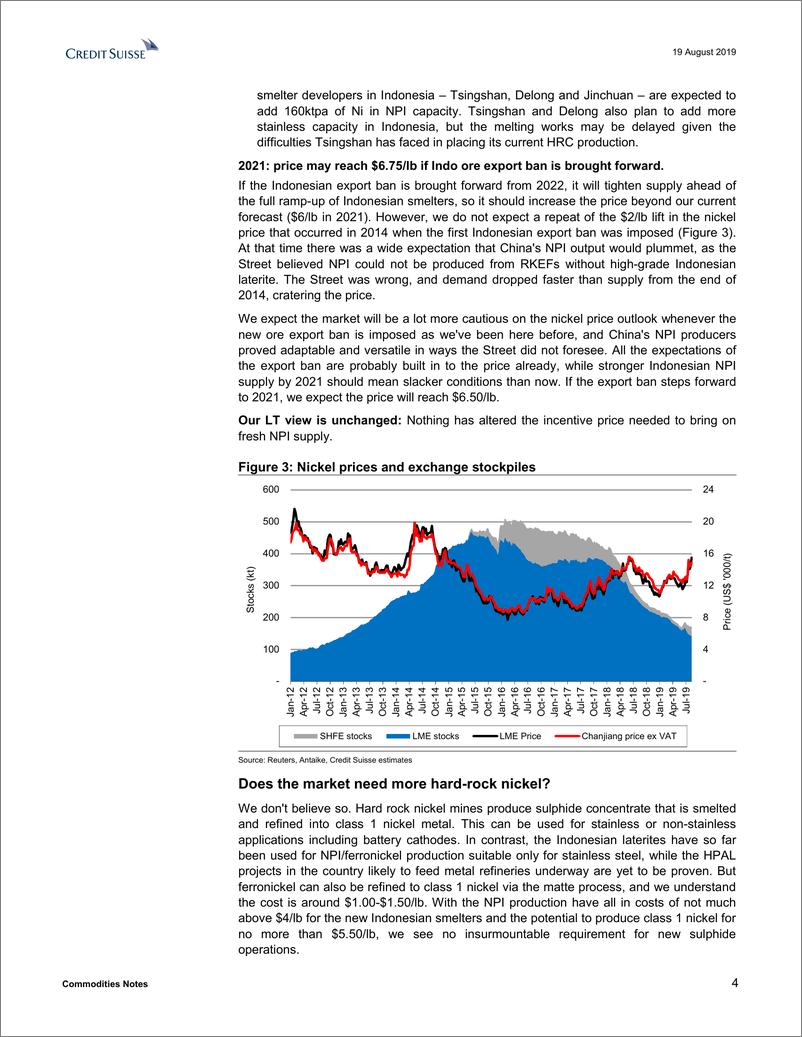 《瑞信-亚太地区-金属与采矿行业-商品笔记：镍价在意外事件后似乎走强-2019.8.19-23页》 - 第5页预览图