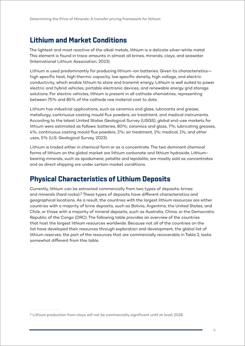 《矿产价格的确定_锂的转让定价框架-OECD》 - 第8页预览图