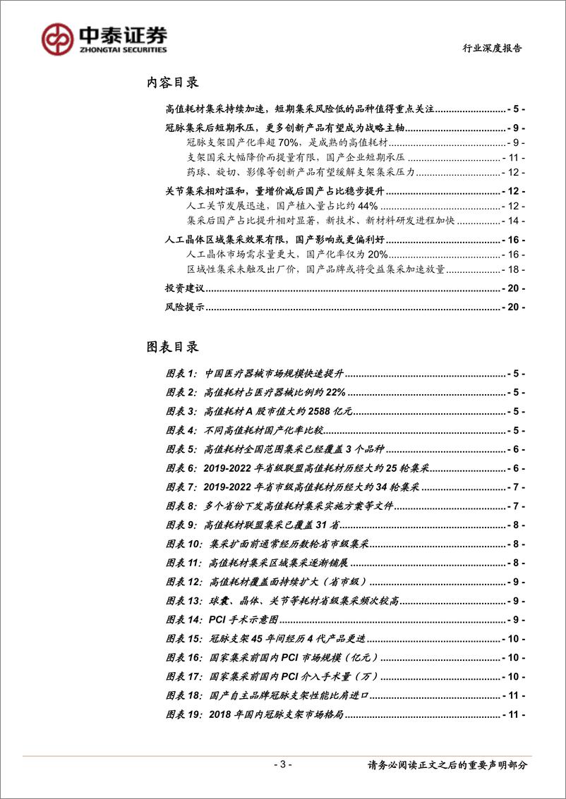 《医疗器械行业深度报告：62轮集采后的启示，不同生命周期的高值耗材集采影响如何？-20220530-中泰证券-21页》 - 第4页预览图