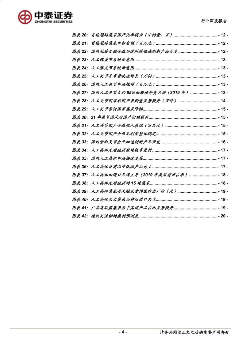 《医疗器械行业深度报告：62轮集采后的启示，不同生命周期的高值耗材集采影响如何？-20220530-中泰证券-21页》 - 第5页预览图